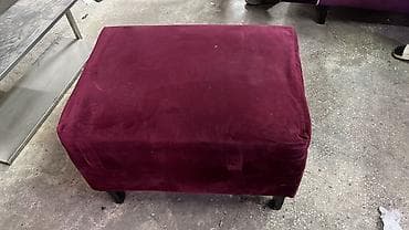 Пуф/оттоманка в современном стиле. - Обивка: бархатистая ткань at lalafo.kg Пуф/оттоманка в современном стиле. - Обивка: бархатистая ткань