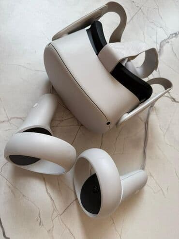 Meta Quest 2 — автономная VR-гарнитура с двумя контроллерами Touch at lalafo.kg Meta Quest 2 — автономная VR-гарнитура с двумя контроллерами Touch