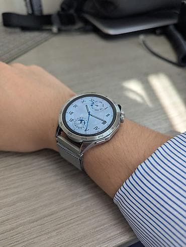 Huawei Watch GT 4 (46mm) Silver Часы новые, в идеальном техническом at lalafo.kg Huawei Watch GT 4 (46mm) Silver Часы новые, в идеальном техническом