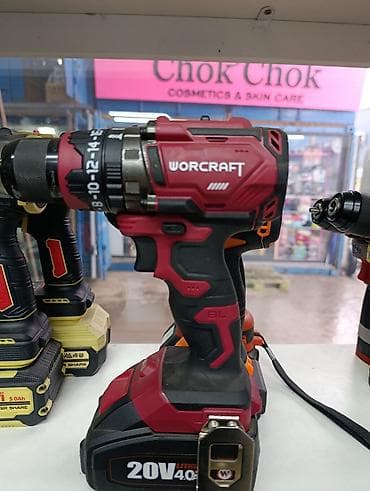 Аккумуляторная дрель-шуруповерт WORCRAFT - Бесщеточный двигатель at lalafo.kg Аккумуляторная дрель-шуруповерт WORCRAFT - Бесщеточный двигатель