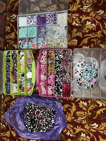 Чынжырлар: Большая подборка материалов для рукоделия и бижутерии. - детского и lalafo.kg да — 4 Чынжырлар: Большая подборка материалов для рукоделия и бижутерии. - детского и — 4