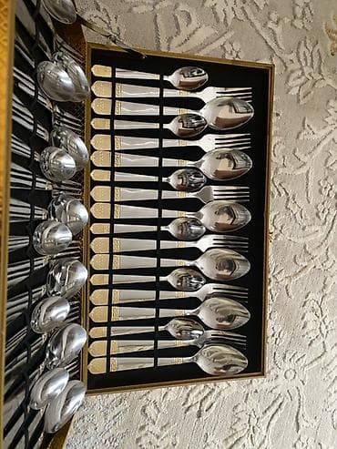 Набор столовых приборов в подарочном кейсе. Состав и комплектация: - at lalafo.kg Набор столовых приборов в подарочном кейсе. Состав и комплектация: -