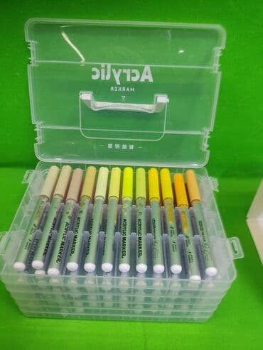 Набор акриловых маркеров JD-906-72 (Acrylic Marker) — 72 цвета в at lalafo.kg Набор акриловых маркеров JD-906-72 (Acrylic Marker) — 72 цвета в