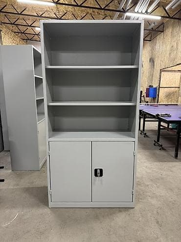 Офис столдору: Кеңсе үчүн шкаф, Жаңы, түсү - Боз, Темир lalafo.kg да — 4 Офис столдору: Кеңсе үчүн шкаф, Жаңы, түсү - Боз, Темир — 4