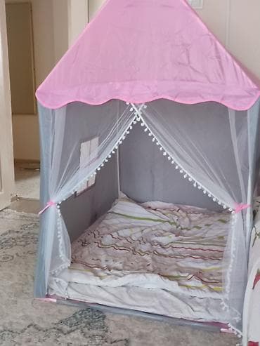 Домик для девочек, состояние отличное, покупали месяц назад, отдам за at lalafo.kg Домик для девочек, состояние отличное, покупали месяц назад, отдам за