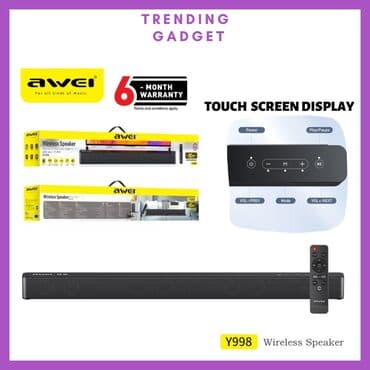 Awei Y998 (саундбар) - Мощность до 80 Вт - Сенсорная панель at lalafo.kg Awei Y998 (саундбар) - Мощность до 80 Вт - Сенсорная панель