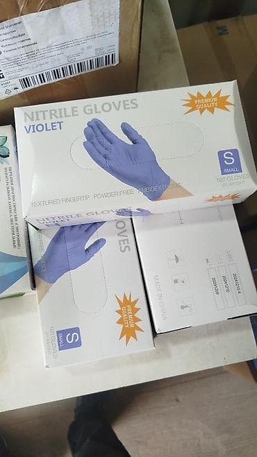 Нитрил кол каптары: Нитриловые одноразовые перчатки, голубые Особенности: - Материал lalafo.kg да — 9 Нитрил кол каптары: Нитриловые одноразовые перчатки, голубые Особенности: - Материал — 9