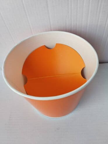 Баскет вёдра 2 вида: большие и маленькие 4 цвета: красный, белый at lalafo.kg Баскет вёдра 2 вида: большие и маленькие 4 цвета: красный, белый