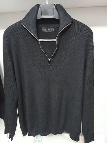 Мужской свитер, 4XL, Massimo Dutti, Б/у, цвет - Черный, Самовывоз at lalafo.kg Мужской свитер, 4XL, Massimo Dutti, Б/у, цвет - Черный, Самовывоз