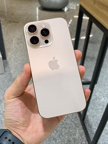 IPhone 16 Pro, Б/у, 256 ГБ, Desert Titanium, Защитное стекло, Чехол, 94 % at lalafo.kg IPhone 16 Pro, Б/у, 256 ГБ, Desert Titanium, Защитное стекло, Чехол, 94 %