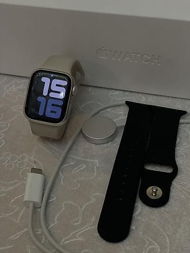 Apple Watch Series 8, 41 мм, корпус Starlight Aluminium at lalafo.kg Apple Watch Series 8, 41 мм, корпус Starlight Aluminium