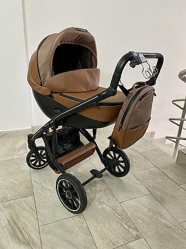 Коляска, цвет - Коричневый, Б/у at lalafo.kg Коляска, цвет - Коричневый, Б/у