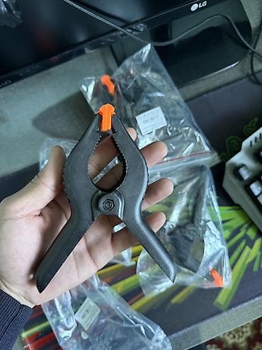 Кармагычтар: Струбцина-прищепка пружинная - Материал: прочный пластик с lalafo.kg да — 2 Кармагычтар: Струбцина-прищепка пружинная - Материал: прочный пластик с — 2