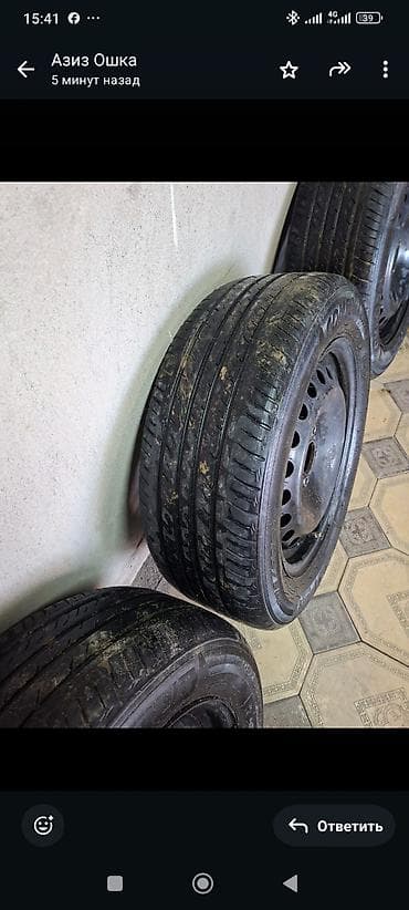 Колеса в сборе 205 / 60 / R 16, Б/у, Комплект, Легковые, Железные at lalafo.kg Колеса в сборе 205 / 60 / R 16, Б/у, Комплект, Легковые, Железные