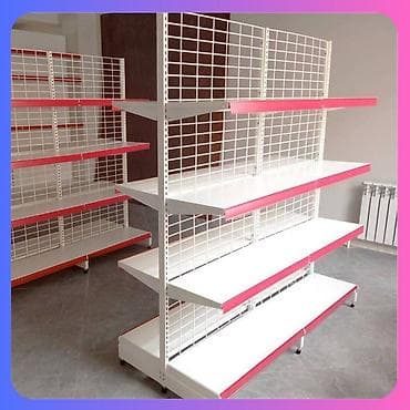 Металлический стеллаж сборный, торговые стеллажи, железная мебель at lalafo.kg — 3 Металлический стеллаж сборный, торговые стеллажи, железная мебель — 3