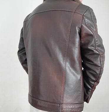 Кожаная куртка новая at lalafo.kg Кожаная куртка новая