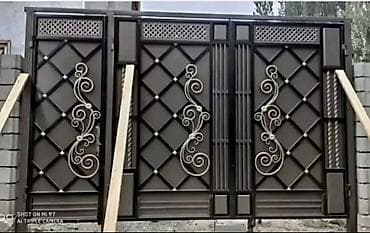 Ачылма дарбазалар: Кованые металлические ворота и калитки - Материал: сталь с lalafo.kg да — 1 Ачылма дарбазалар: Кованые металлические ворота и калитки - Материал: сталь с — 1