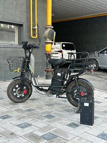 Электрический грузовой велосипед-самокат (e-bike) с усиленной рамой и at lalafo.kg Электрический грузовой велосипед-самокат (e-bike) с усиленной рамой и