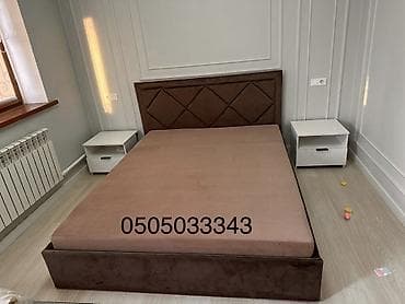 Срочно Кровать 1.6 на 2 метра С матрасом из поролона Прикроватные at lalafo.kg Срочно Кровать 1.6 на 2 метра С матрасом из поролона Прикроватные