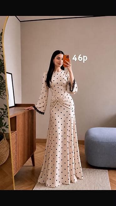 Платье в горох, размер 46. Новый жапжаны Болгону Бир гана ушул калды at lalafo.kg Платье в горох, размер 46. Новый жапжаны Болгону Бир гана ушул калды