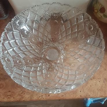 Хрустальная салатница/ваза для фруктов - Материал: прозрачный at lalafo.kg Хрустальная салатница/ваза для фруктов - Материал: прозрачный