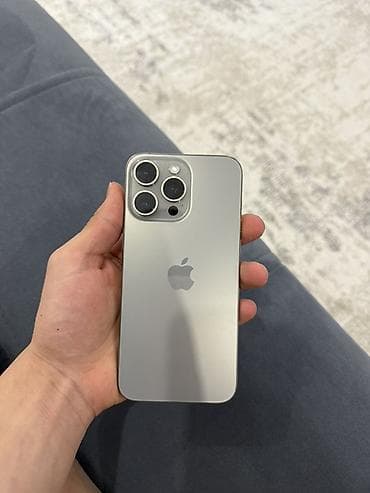 IPhone 15 Pro Max, Б/у, 512 ГБ, Natural Titanium, Кабель, 84 % at lalafo.kg IPhone 15 Pro Max, Б/у, 512 ГБ, Natural Titanium, Кабель, 84 %