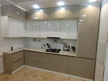 Кухонный гарнитур, Новый, цвет - Белый, ДСП, Бесплатная доставка at lalafo.kg Кухонный гарнитур, Новый, цвет - Белый, ДСП, Бесплатная доставка