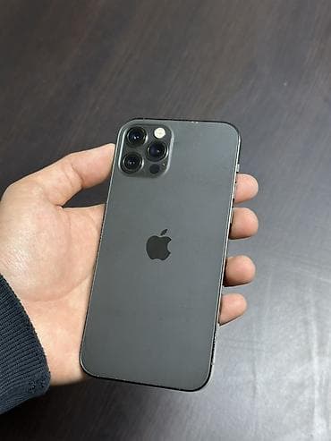 IPhone 12 Pro, Б/у, 256 ГБ, Графит, Защитное стекло, Чехол, 95 % at lalafo.kg IPhone 12 Pro, Б/у, 256 ГБ, Графит, Защитное стекло, Чехол, 95 %