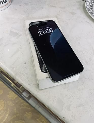 IPhone 15 Pro, 128 ГБ, Белый, Коробка, 82 % at lalafo.kg IPhone 15 Pro, 128 ГБ, Белый, Коробка, 82 %