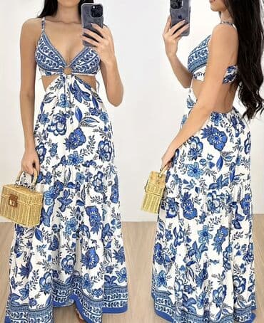 Повседневное платье, Лето, Длинная модель, Сарафан, L at lalafo.kg Повседневное платье, Лето, Длинная модель, Сарафан, L