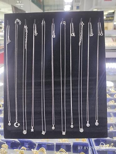 Серебряный Цепочка с подвесками пробы 925 Качество отличное не чернеет at lalafo.kg Серебряный Цепочка с подвесками пробы 925 Качество отличное не чернеет