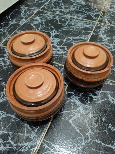 Три керамических горшка для запекания Цена 900 за три штуки Аламедин at lalafo.kg Три керамических горшка для запекания Цена 900 за три штуки Аламедин