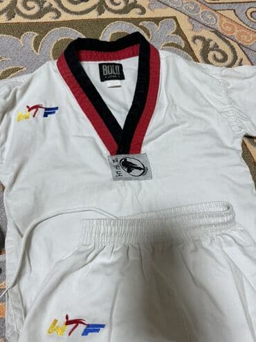 Кимоно (добок) для тхэквондо BOLD LOOK, детское. - Комплектация at lalafo.kg Кимоно (добок) для тхэквондо BOLD LOOK, детское. - Комплектация