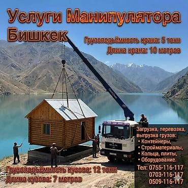 Стрела 10 м, 5 т, Борт 12000 кг at lalafo.kg Стрела 10 м, 5 т, Борт 12000 кг