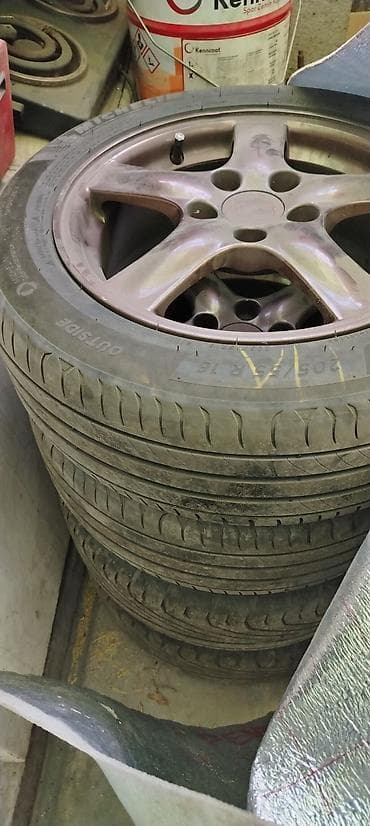 Колеса в сборе 205 / 55 / R 16, Лето, Комплект, Литые, отверстий - 5 at lalafo.kg Колеса в сборе 205 / 55 / R 16, Лето, Комплект, Литые, отверстий - 5