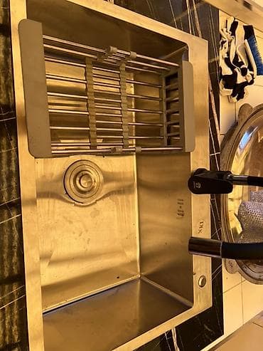 Ашканадагы жуугуч, Оюп орнотулган орнотуу ыкмасы, Материалы: Металл, Өлчөмү: 70 x 45 см lalafo.kg да Ашканадагы жуугуч, Оюп орнотулган орнотуу ыкмасы, Материалы: Металл, Өлчөмү: 70 x 45 см