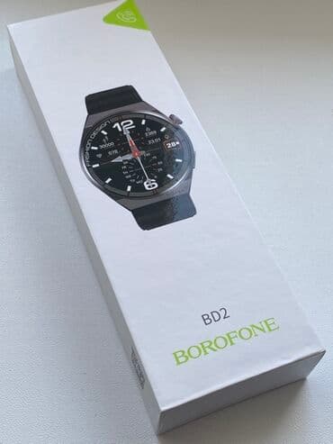 Смарт‑часы BOROFONE BD2 - Круглый сенсорный экран, на корпусе боковая at lalafo.kg Смарт‑часы BOROFONE BD2 - Круглый сенсорный экран, на корпусе боковая