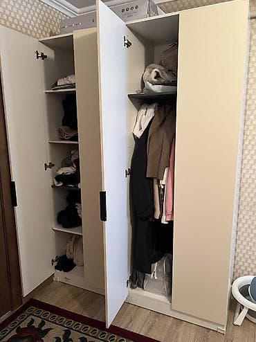 Купе шкафтар: Шифоньерлер, кийидер үчүн шкафтар, Түз, МДФ lalafo.kg да — 3 Купе шкафтар: Шифоньерлер, кийидер үчүн шкафтар, Түз, МДФ — 3