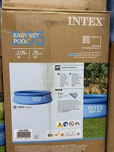 Надувной каркасный бассейн Intex Easy Set 3.05 м - Серия: Intex Easy lalafo.kg да Надувной каркасный бассейн Intex Easy Set 3.05 м - Серия: Intex Easy