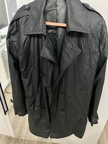 Черный мужской тренч от бренда Emrem. Размер по бирке 2Xl. Хорошо at lalafo.kg — 2 Черный мужской тренч от бренда Emrem. Размер по бирке 2Xl. Хорошо — 2