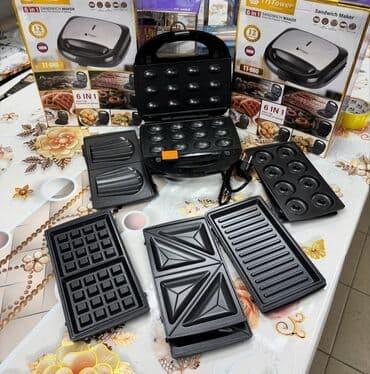 Мультипекарь 6в1 вафельница 6 в 1 at lalafo.kg Мультипекарь 6в1 вафельница 6 в 1