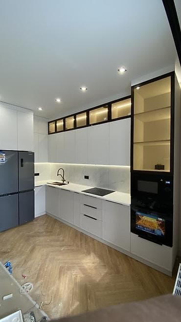 Кухонный гарнитур, цвет - Белый, МДФ at lalafo.kg Кухонный гарнитур, цвет - Белый, МДФ