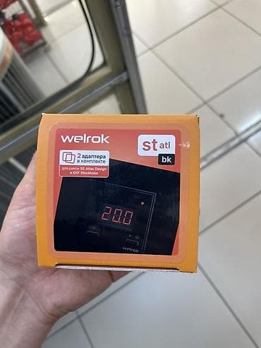 Терморегулятор Welrok ST BK ATL - Тип: электронный комнатный at lalafo.kg Терморегулятор Welrok ST BK ATL - Тип: электронный комнатный