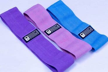 Фитнес резинка тканевая - мини петли для ног Mini Bands. Фитнес at lalafo.kg Фитнес резинка тканевая - мини петли для ног Mini Bands. Фитнес