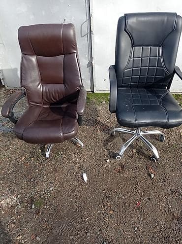 Офис шкафтары: Офис креслолор, Дөңгөлөктүү, түсү - Кара, Экокожа lalafo.kg да — 6 Офис шкафтары: Офис креслолор, Дөңгөлөктүү, түсү - Кара, Экокожа — 6