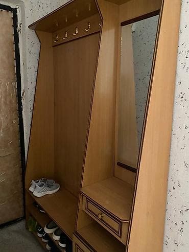 Гарнитур для прихожей, Б/у, Вешалка, Дерево, Самовывоз, цвет - Желтый at lalafo.kg — 1 Гарнитур для прихожей, Б/у, Вешалка, Дерево, Самовывоз, цвет - Желтый — 1