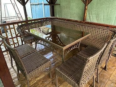 Комплект садовой мебели, Диван, Ротанг at lalafo.kg Комплект садовой мебели, Диван, Ротанг