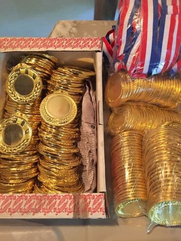 Медали золото Покрытие качественное Диаметр медали 65 мм. Вес 65-70 at lalafo.kg Медали золото Покрытие качественное Диаметр медали 65 мм. Вес 65-70