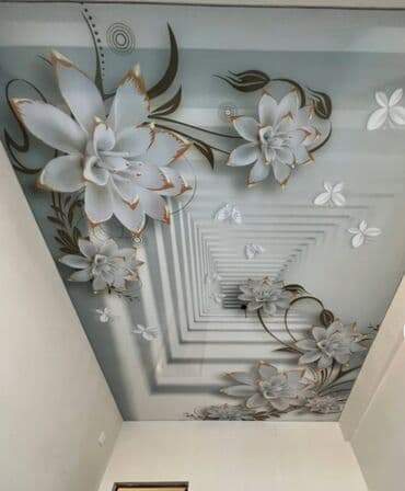 Натяжной потолок Матовое, Глянцевое, 3D потолки Бесплатный замер, Бесплатная консультация, Гарантия at lalafo.kg Натяжной потолок Матовое, Глянцевое, 3D потолки Бесплатный замер, Бесплатная консультация, Гарантия