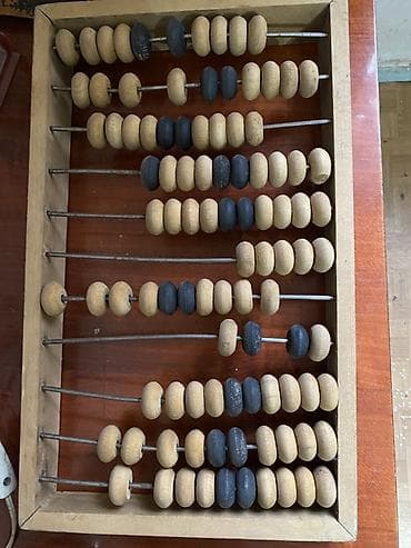 - Счёты деревянные: классическая рамка, металлические спицы, костяшки at lalafo.kg - Счёты деревянные: классическая рамка, металлические спицы, костяшки